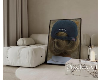 Stockholm Style Fashion & Leopard Wall Art Set – Y2K Aesthetic Cool Girl and Animal Prints, Chic Fashion Decor, Denim, Modern Beauty Print, image 3