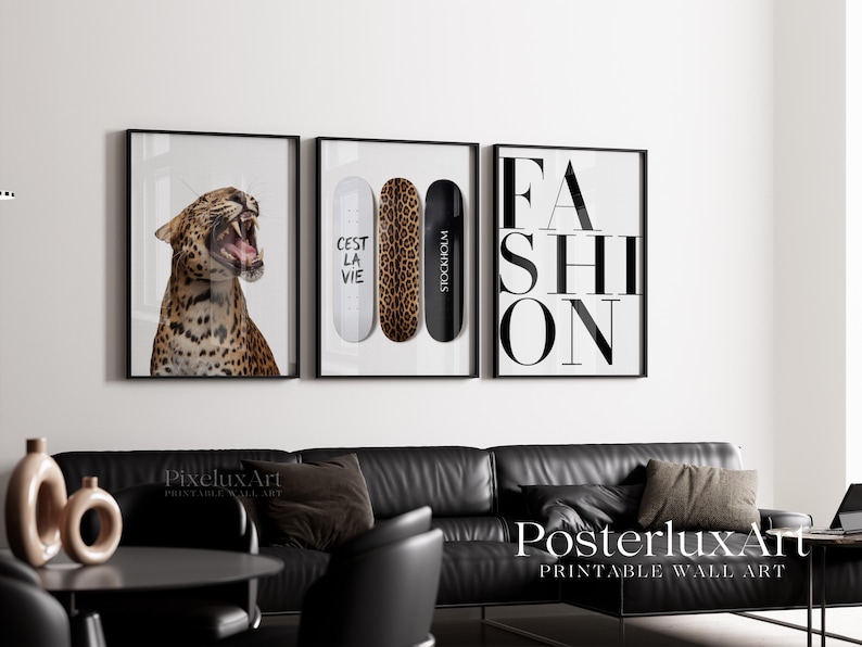 Leopard Fashion Wall Art Set