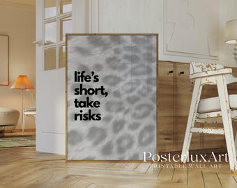 Motivational Typography Print, Black & White Stockholm Minimalist Fashion Print, Modern Affirmation Quote Stylish And Cool Aesthetic Art, image 3