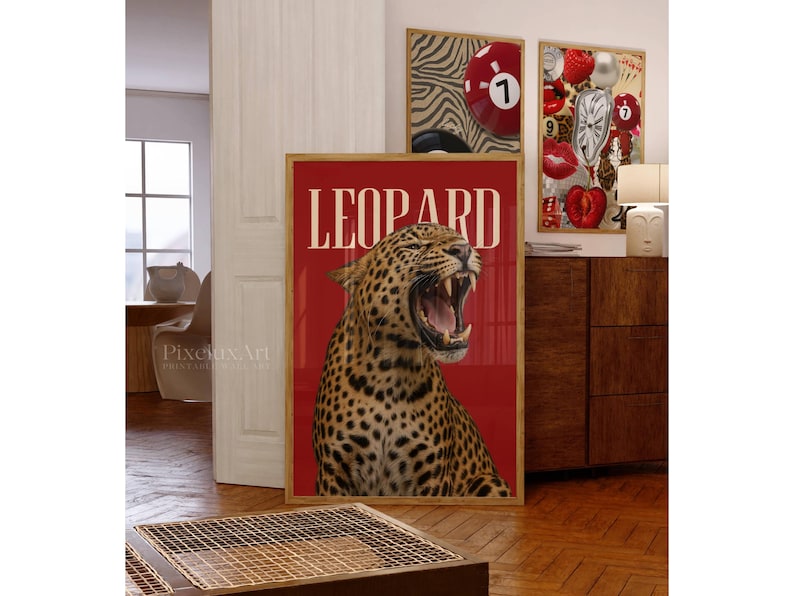 Leopard Wall Art Print