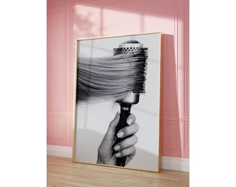 Black and White Beauty Salon Wall Art Set | Spa Bathroom Posters, Y2K Makeup Art Decor, Girly Hair Salon Poster, Beauty Gallery Set, image 8