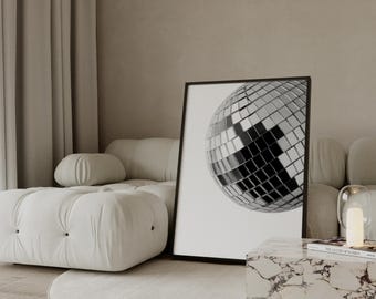 Stockholm Black and White Wall Art Set of 6 – Fashion Wall Art, Leopard, High Heels, Disco Ball Poster, Trendy Aesthetic Y2K Apartment Print, image 4