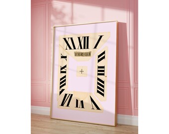 Luxury Club Collage Print – Y2K Aesthetic Clock Print, Fashion Icon Wall Art, Trendy Room Decor, image 6