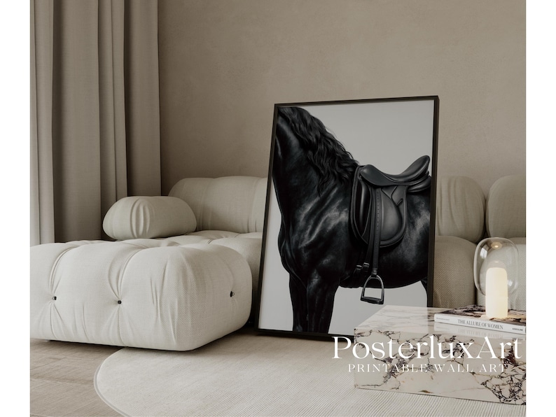 Black Horse Wall Art