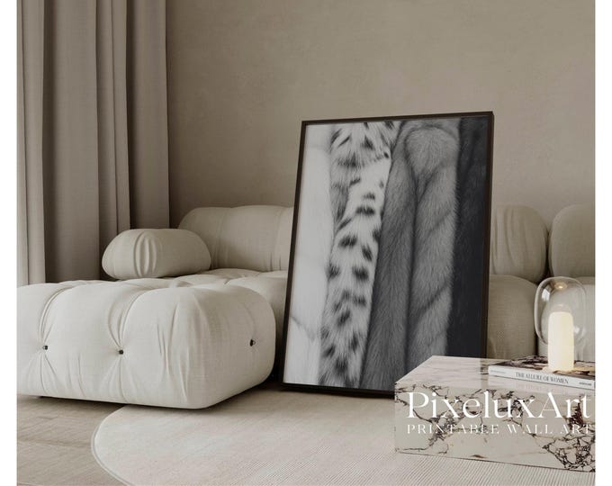 Black and White Luxury Fashion Wall Art, Stockholm Style…