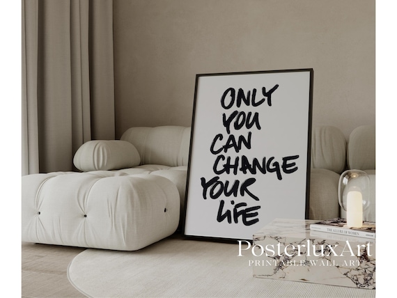Motivational Typography Wall Art