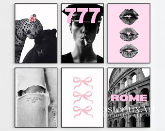 130+ Pink Stockholm Fashion Wall Art Bundle | Pink Aesthetic Gallery Prints, Modern Chic Fashion Posters, Scandinavian Home Decor, image 8