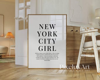 Modern New York City Print – Stockholm Aesthetic Print, Y2K Fashion Prints, Stylish Chic Urban Quote Print, Black & White Typography Poster, image 3