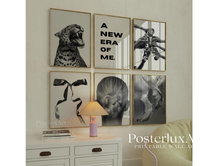 Stockholm Style Gallery Wall Set, A New Era of Me Poster…