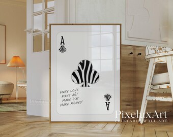 Zebra Black and White Fashion Wall Art Set – Stockholm Aesthetic Print, Cool Y2K Collage Prints, Zebra Stylish Chic Apartment Decor, image 6