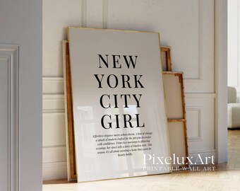Modern New York City Print – Stockholm Aesthetic Print, Y2K Fashion Prints, Stylish Chic Urban Quote Print, Black & White Typography Poster, image 4
