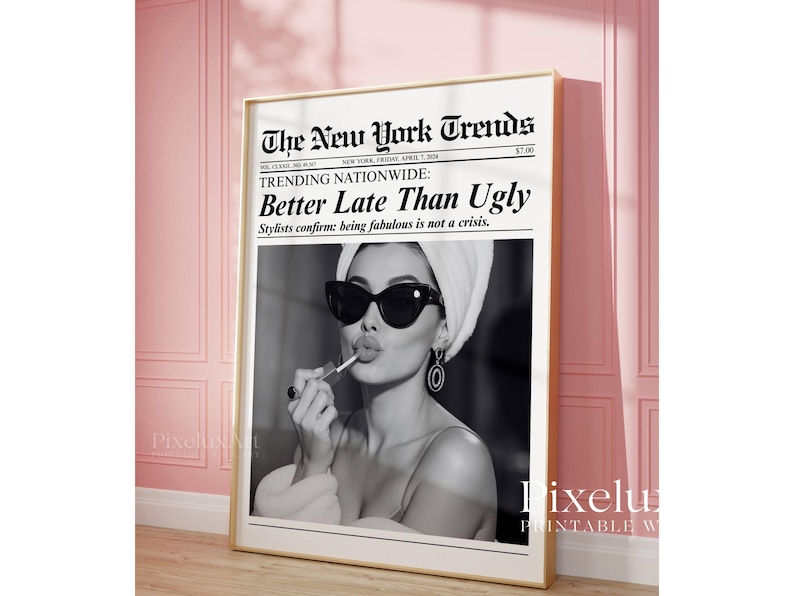 Trendy Newspaper Print