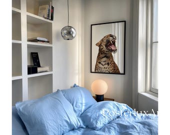 Leopard Fashion Wall Art Set, Stockholm Style Printable Poster, Modern Skateboard Art, Black White Trendy Home Decor, Minimal Gallery Wall, image 3