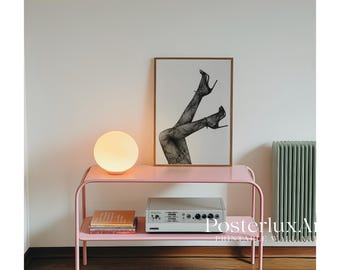Black Heels Wall Art – Stockholm Style Fashion Photography Poster, Chic Feminine Decor, Modern Black & White Wall Art, Fashion Girl Poster, image 4