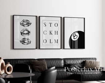 Stockholm Chic Gallery Wall Set, Leopard Fashion Prints, Luxury Modern Apartment Decor, Scandinavian Aesthetic Wall Art Bundle, image 6