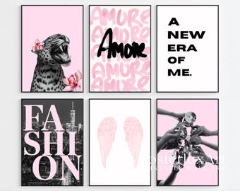 130+ Pink Stockholm Fashion Wall Art Bundle | Pink Aesthetic Gallery Prints, Modern Chic Fashion Posters, Scandinavian Home Decor, image 7