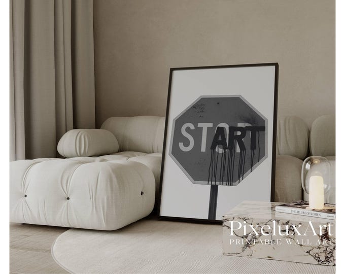 Black And White Collage Apartment Print, Start Art Y2k…