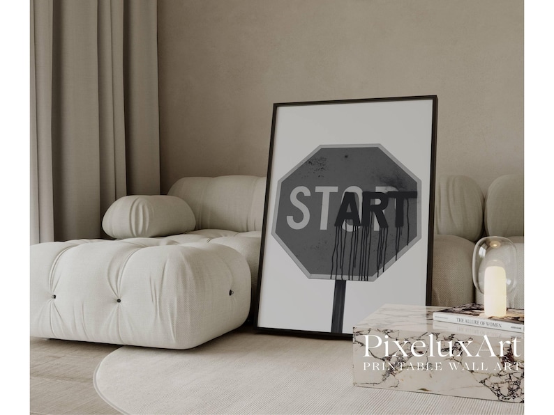 Black And White Collage Apartment Print