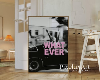 Set of 3 Collage Apartment Print, Black And White Y2k Fashion Print, Feminist Pink Stylish And Cool Girl Aesthetic Art for Teen & Dorm Room, image 2