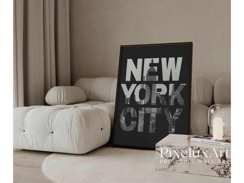 New York City Typography Poster
