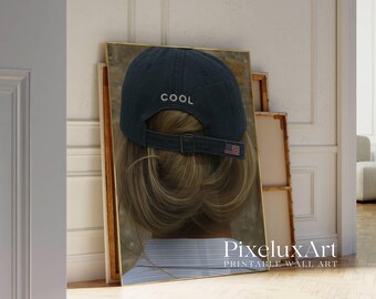Stockholm Style Fashion & Leopard Wall Art Set – Y2K Aesthetic Cool Girl and Animal Prints, Chic Fashion Decor, Denim, Modern Beauty Print, image 5