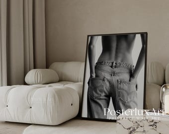 6 Piece Black and White Gallery Wall Set, Stockholm Style Fashion Poster Bundle, Minimalist Neutral Home Decor, Scandinavian Wall Art, image 6