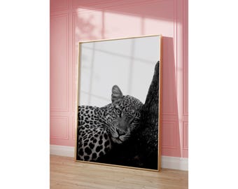 Leopard, Lips and Denim Wall Art Set | Chic Black White Fashion Posters | Stylish Modern Printable Wall Art, image 6