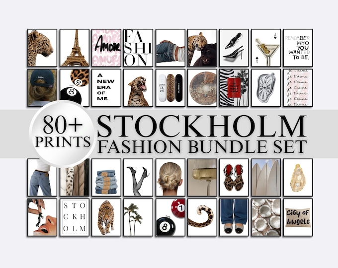 80+ Stockholm Fashion Wall Art Bundle | Modern Prints…