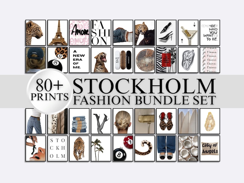 80+ Stockholm Fashion Wall Art Bundle
