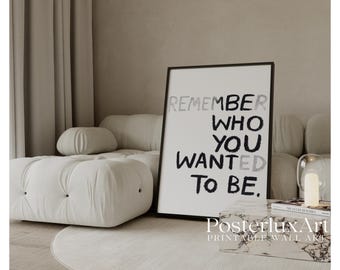Motivational Wall Art Print, Black & White Typography Quote Poster, Mental Health Poster, Uplifting Positive Quote Print, Affirmation Poster, image 1