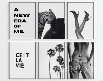 200+ Stockholm Fashion Wall Art Bundle | Modern Prints, Leopard, Fashion, Chic and Stylish Gallery Set, Aesthetic Black & White Wall Art Set, image 6