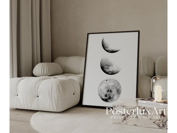 Stockholm Style Moon Phases Wall Art