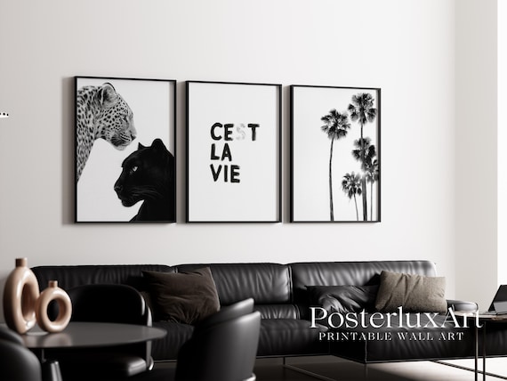 Stockholm Leopard Panther Wall Art Set