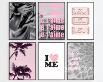 130+ Pink Stockholm Fashion Wall Art Bundle | Pink Aesthetic Gallery Prints, Modern Chic Fashion Posters, Scandinavian Home Decor, image 5