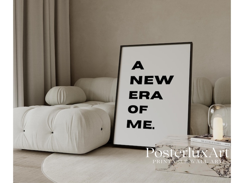A New Era of Me Typography Print