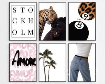 80+ Stockholm Fashion Wall Art Bundle | Modern Prints, Leopard, Fashion, Chic and Stylish Gallery Set, Aesthetic Luxury Wall Art Set, image 5
