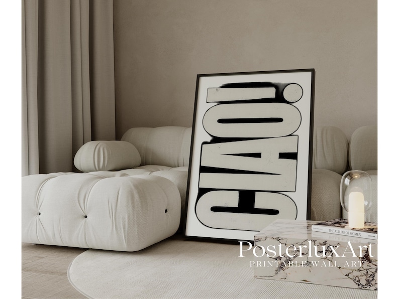 Ciao Typography Print