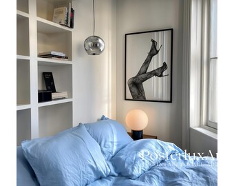 Black Heels Wall Art – Stockholm Style Fashion Photography Poster, Chic Feminine Decor, Modern Black & White Wall Art, Fashion Girl Poster, image 3