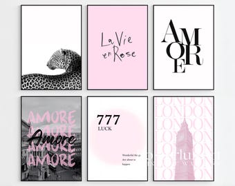 130+ Pink Stockholm Fashion Wall Art Bundle | Pink Aesthetic Gallery Prints, Modern Chic Fashion Posters, Scandinavian Home Decor, image 3