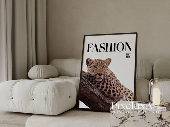 Fashion Leopard Wall Art Print