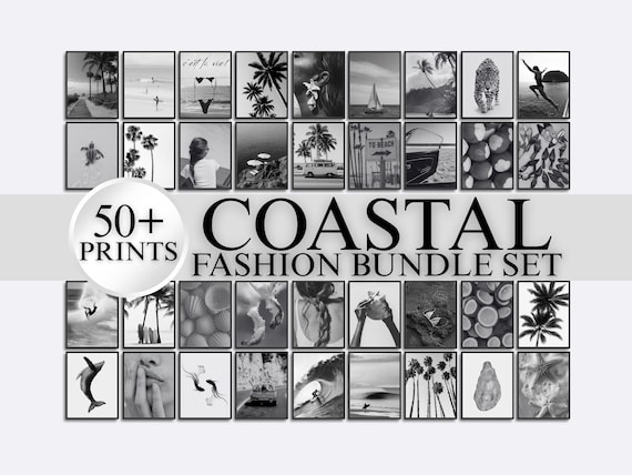 50+ Coastal Fashion Wall Art Bundle