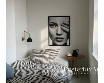 Stockholm Style Fashion Gallery Wall Set of 6, Super Model Poster, Leopard Print, Skateboard Art, High Heels Photography, Modern Chic Decor, image 5