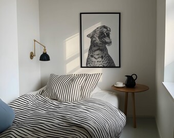 Set of 6 Retro Black & White Gallery Wall Art – Y2K Aesthetic Fashion Collage Prints for Dorm, Y2K Fashion Decor, Trendy Leopard Print, image 8