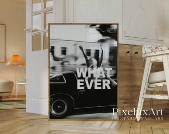 Set of 6 Retro Gallery Girly Prints – Trendy Wall Art, Leopard Decor, Trendy Aesthetic Y2K Dorm & Apartment Print, Black And White Funky Art, image 6