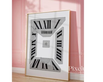 Black and White Watch poster – Y2K Aesthetic Clock Print, Fashion Icon Wall Art, Trendy Room Decor, image 6