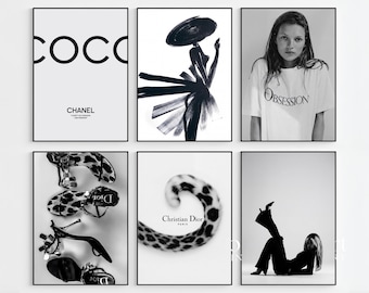 200+ Stockholm Fashion Wall Art Bundle | Modern Prints, Leopard, Fashion, Chic and Stylish Gallery Set, Aesthetic Black & White Wall Art Set, image 4