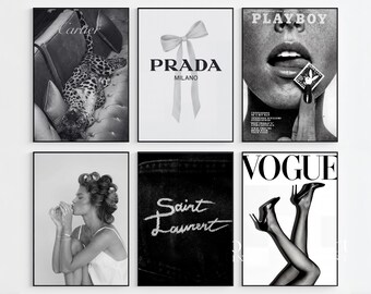 200+ Stockholm Fashion Wall Art Bundle | Modern Prints, Leopard, Fashion, Chic and Stylish Gallery Set, Aesthetic Black & White Wall Art Set, image 7