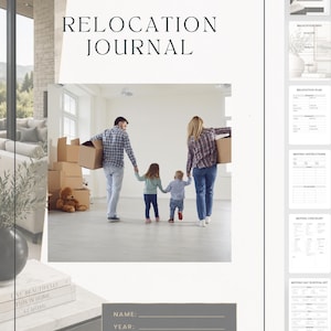 Relocation Journal | 48-Page Printable Moving Planner (Digital PDF)