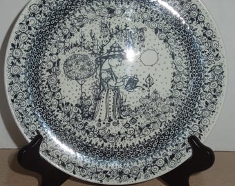 Bjørn Wiinblad Nymølle Scandinavian Artistry Summer Plate 3053-1279
