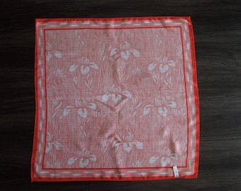 Vintage Baar & Beards 60s Scarf Iris Graphics Red-Orange